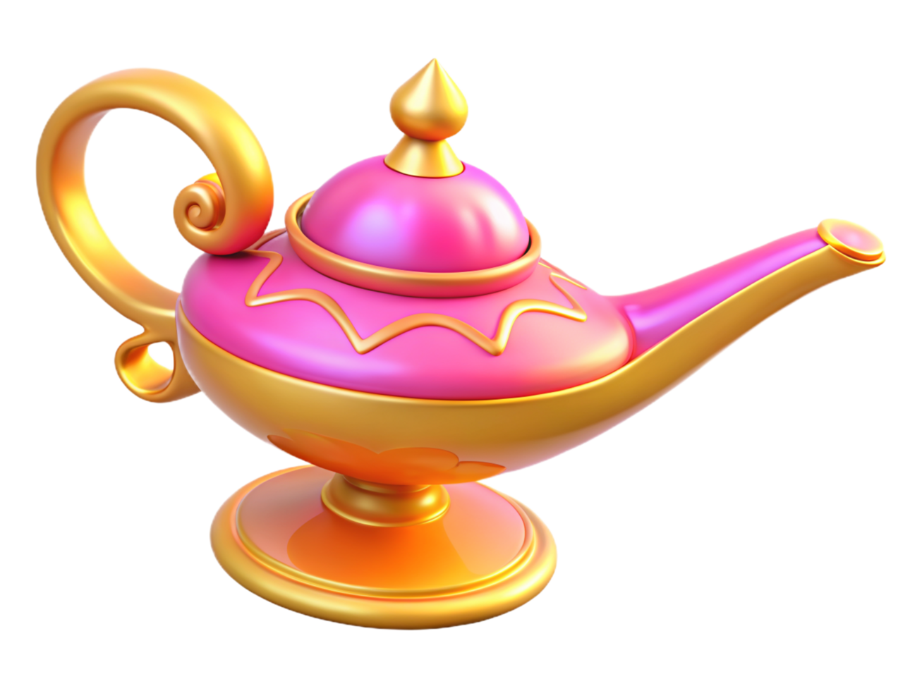 Genie Lamp 3d Art png