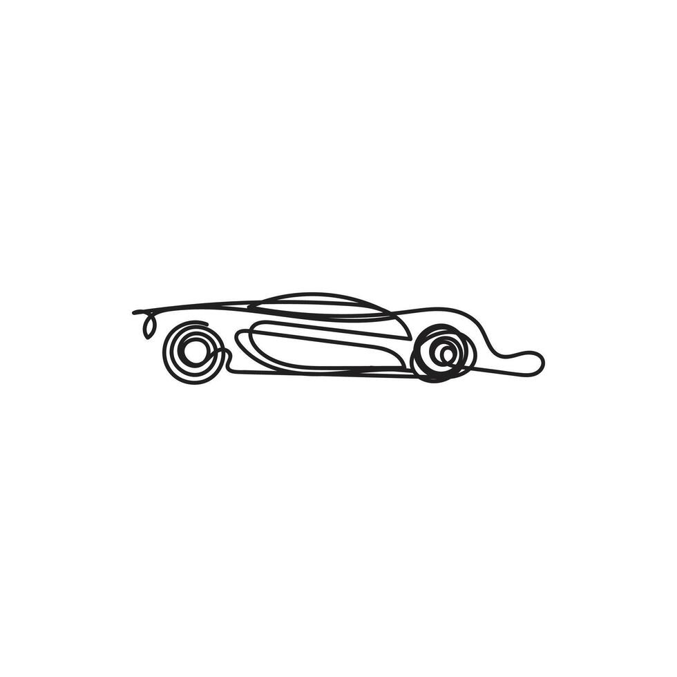 car one line art , car continuous line art, car minimal line art vector