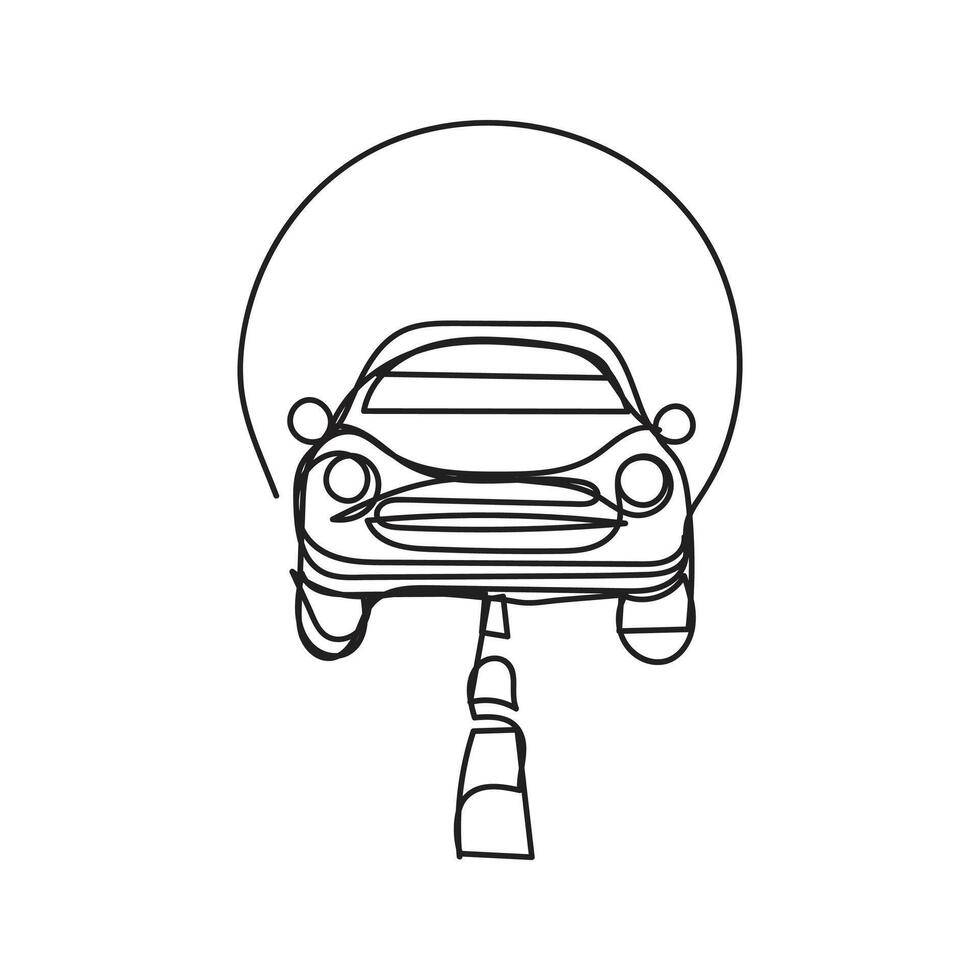 car one line art , car continuous line art, car minimal line art vector