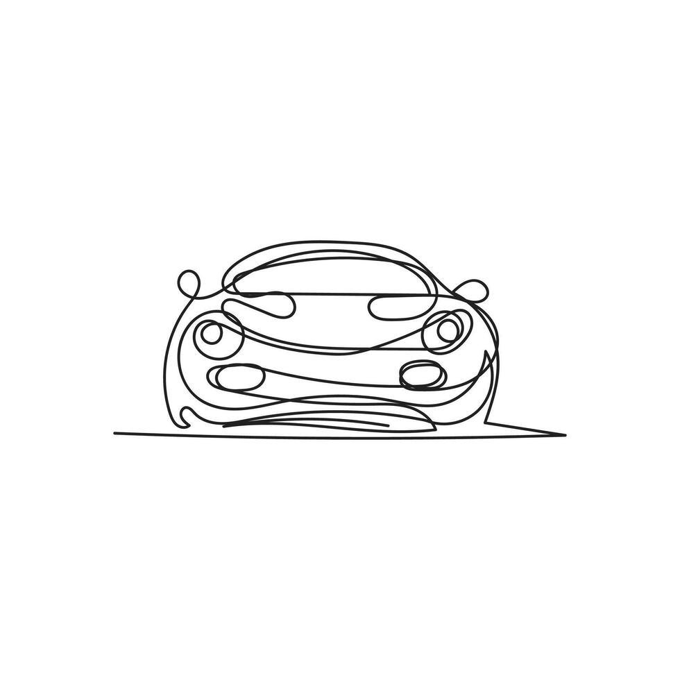 car one line art , car continuous line art, car minimal line art vector