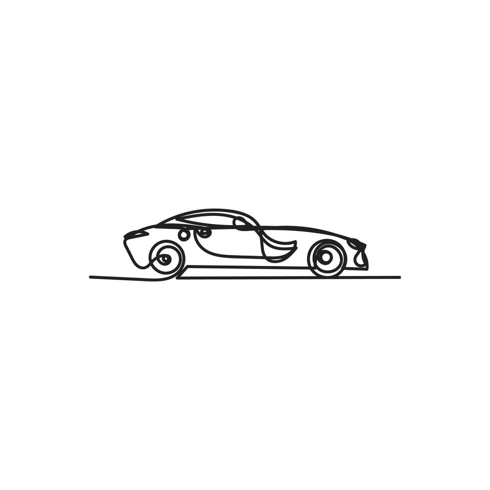 car one line art , car continuous line art, car minimal line art vector