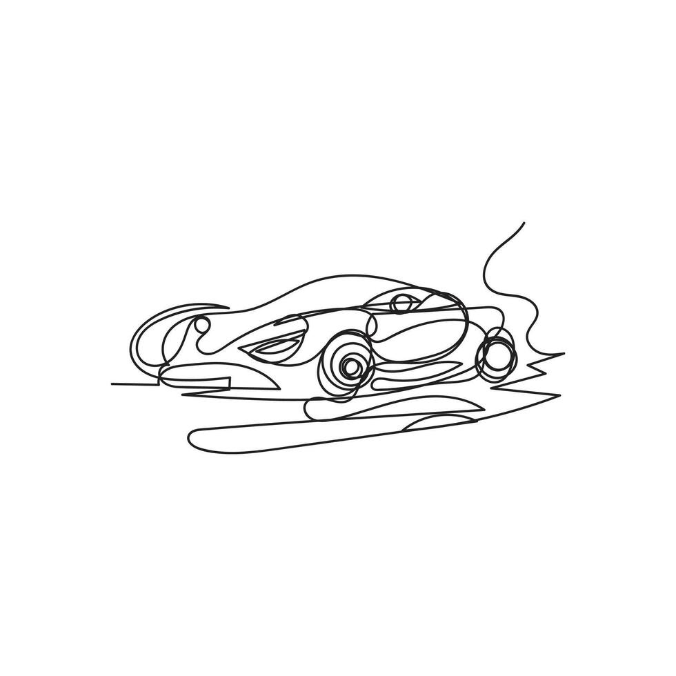 car one line art , car continuous line art, car minimal line art vector