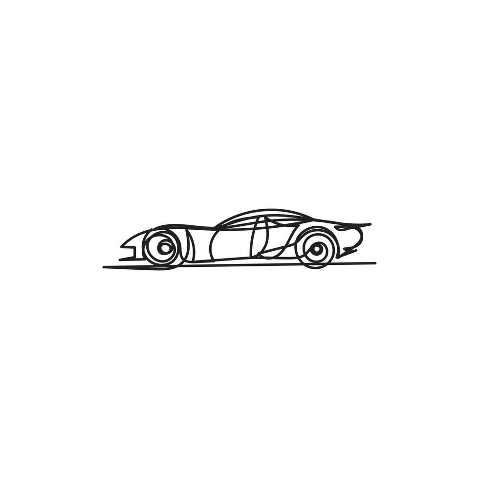 car one line art , car continuous line art, car minimal line art vector