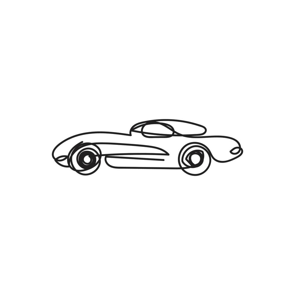 car one line art , car continuous line art, car minimal line art vector