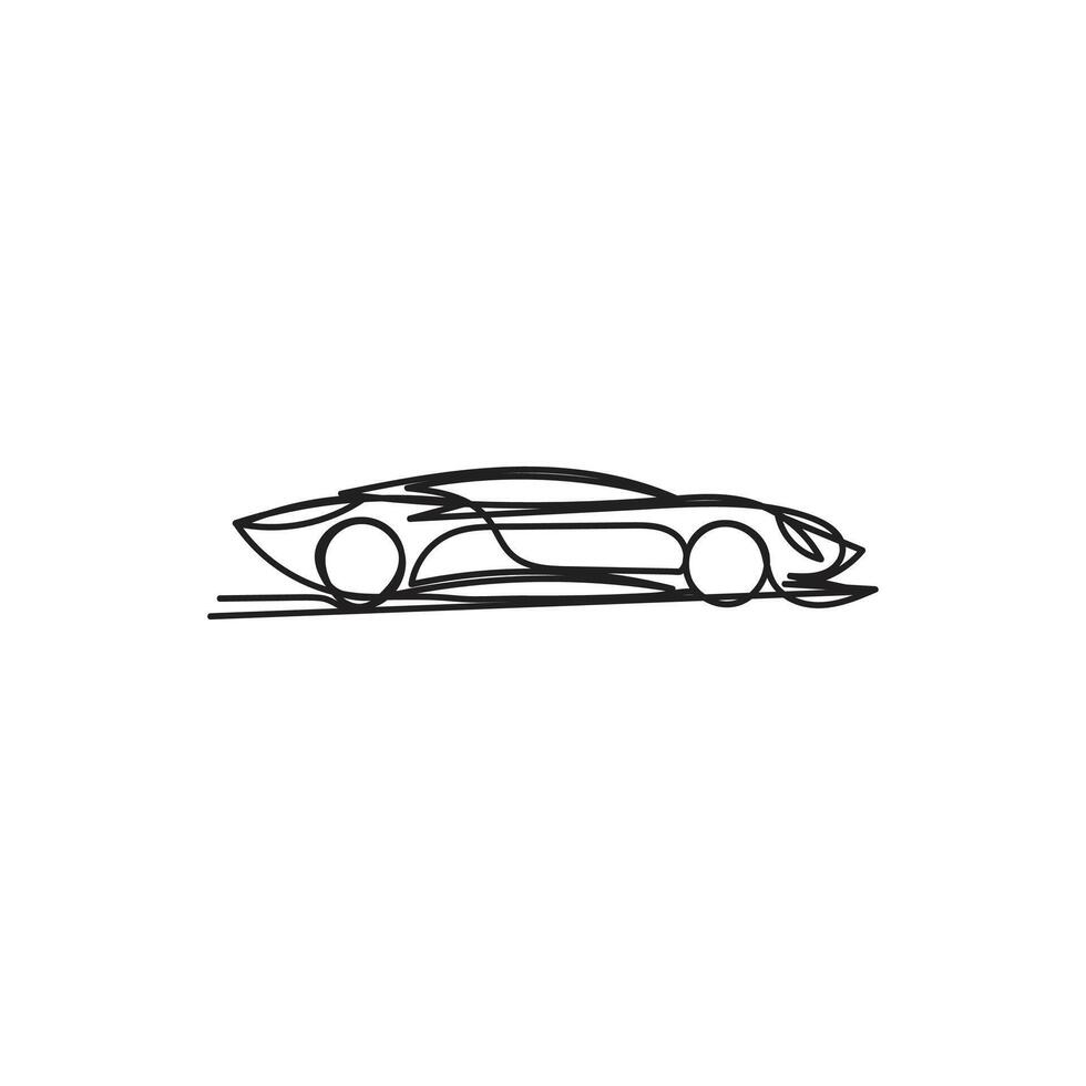 car one line art , car continuous line art, car minimal line art vector