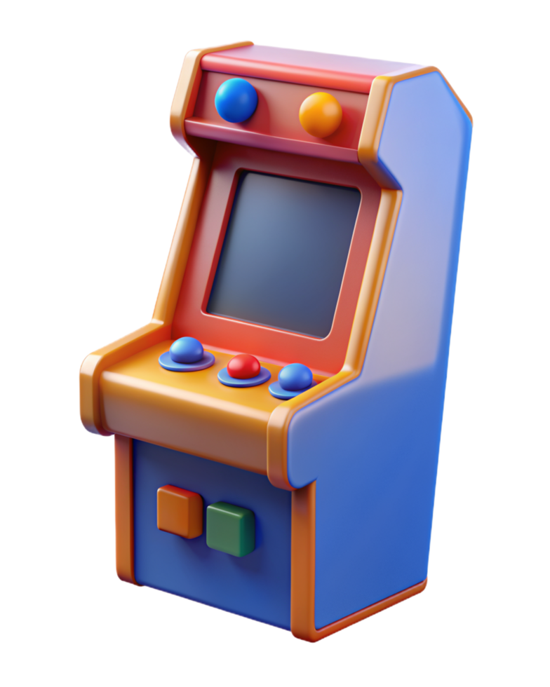 Arcade Game Machine 3d Render 46788704 PNG