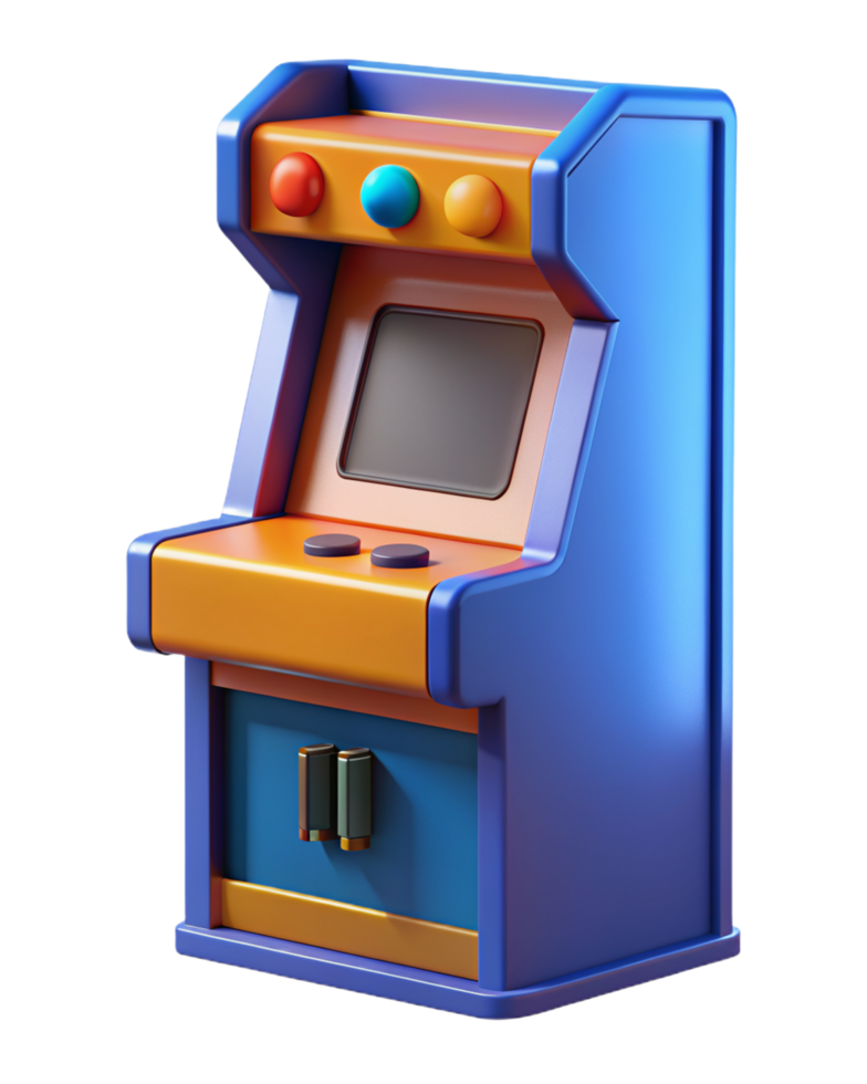 Arcade Game Machine 3d Image 46788723 PNG