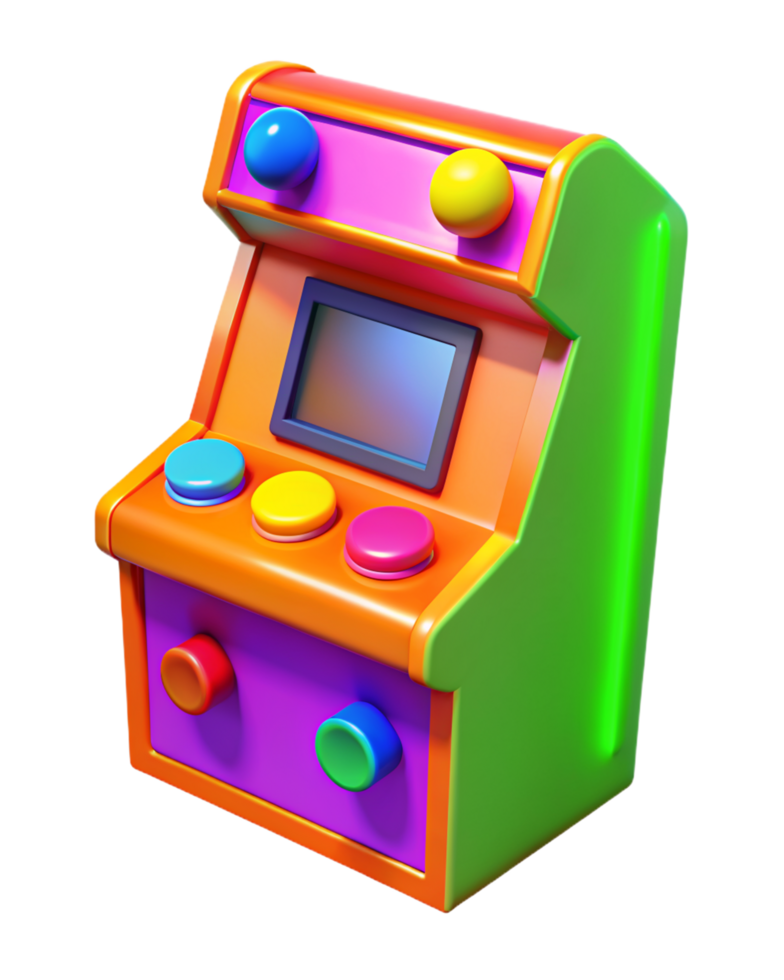 Arcade Game Machine 3d Asset 46788733 PNG