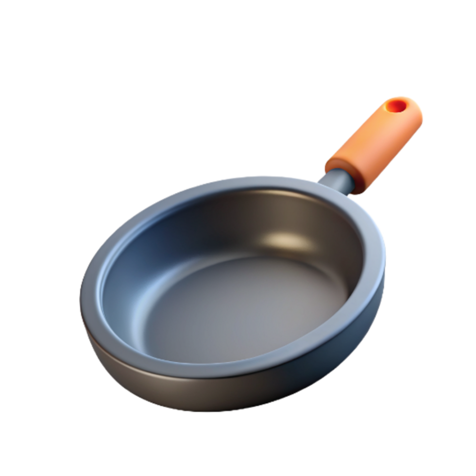 Frying Pan 3d Render png
