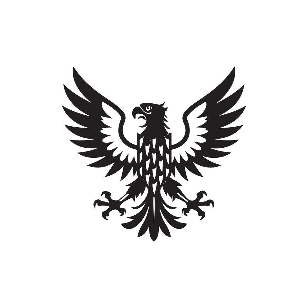 Eagle silhouette design vector