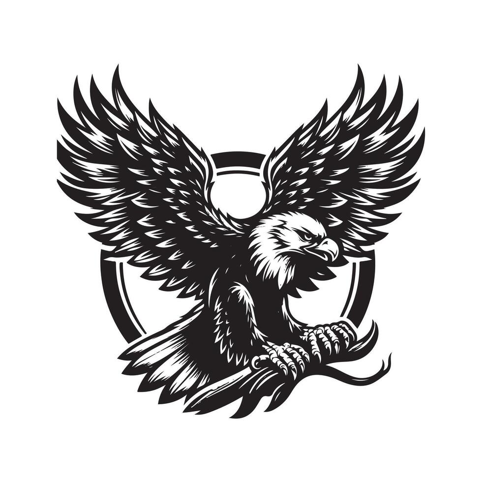 Eagle silhouette design 46788948 Vector Art at Vecteezy