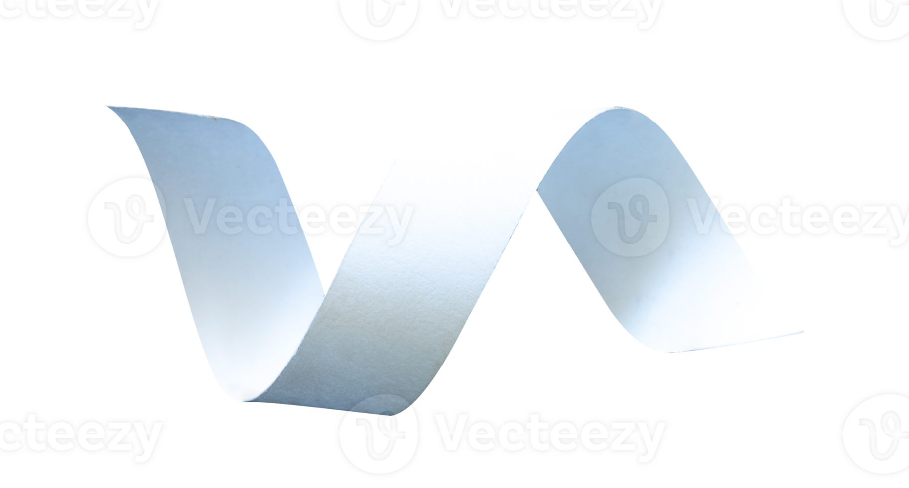 swirl of white paper confetti isolated png