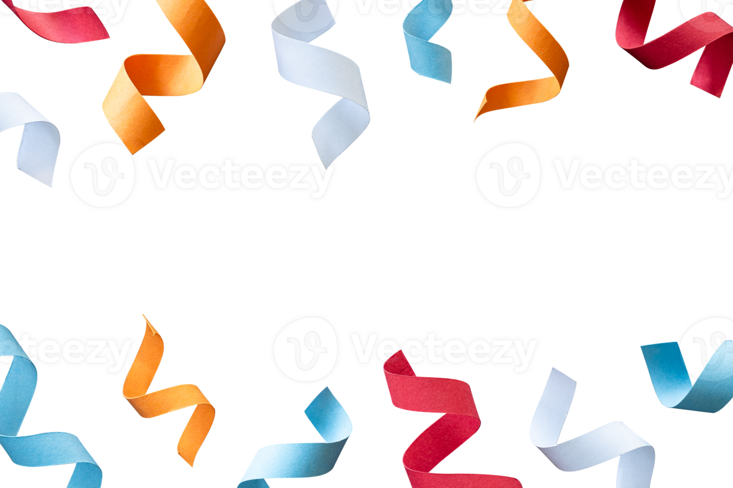 curl ribbon border for banner copy space png