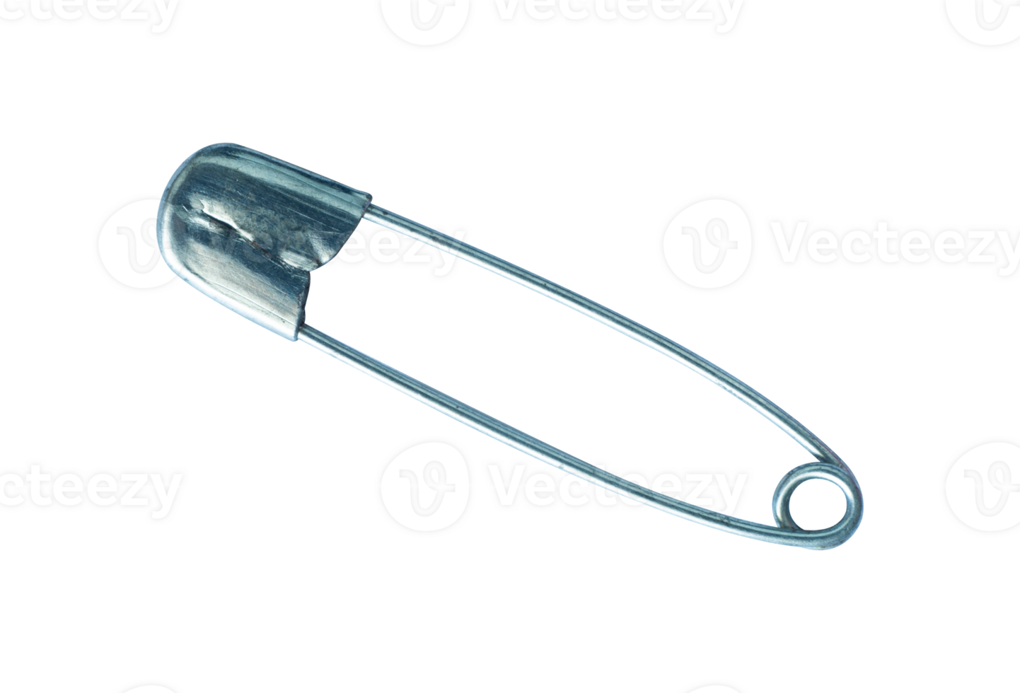 silver safety pin isolated element png