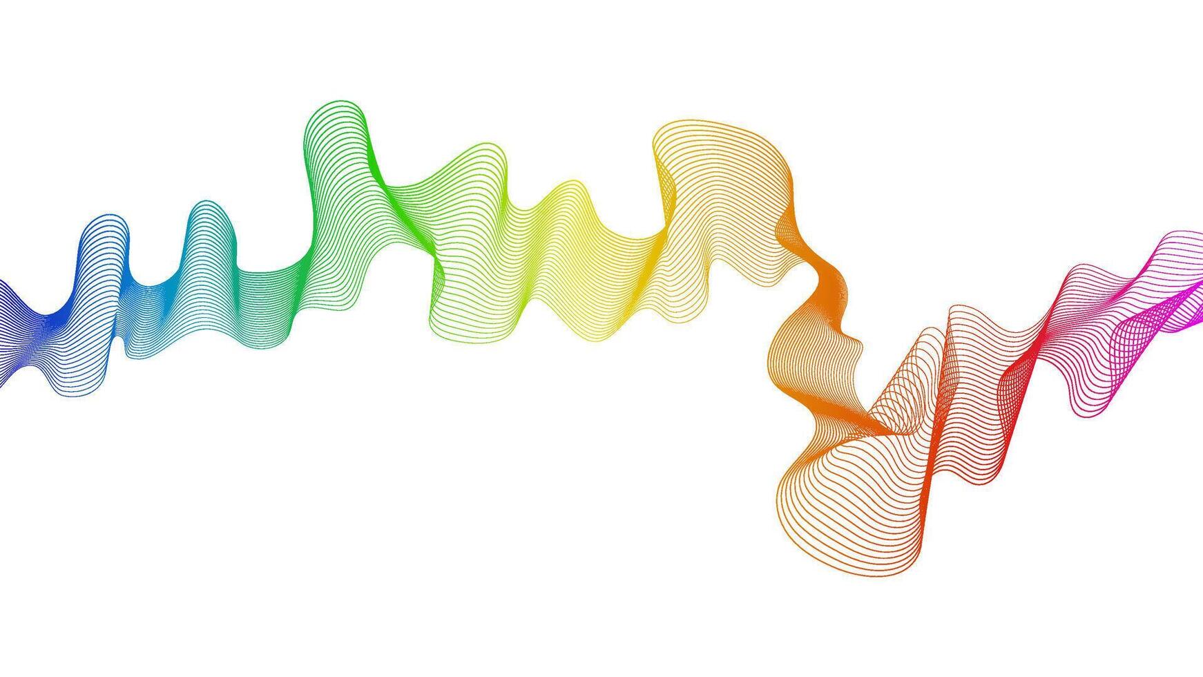 Abstract backdrop with wave gradient lines vector