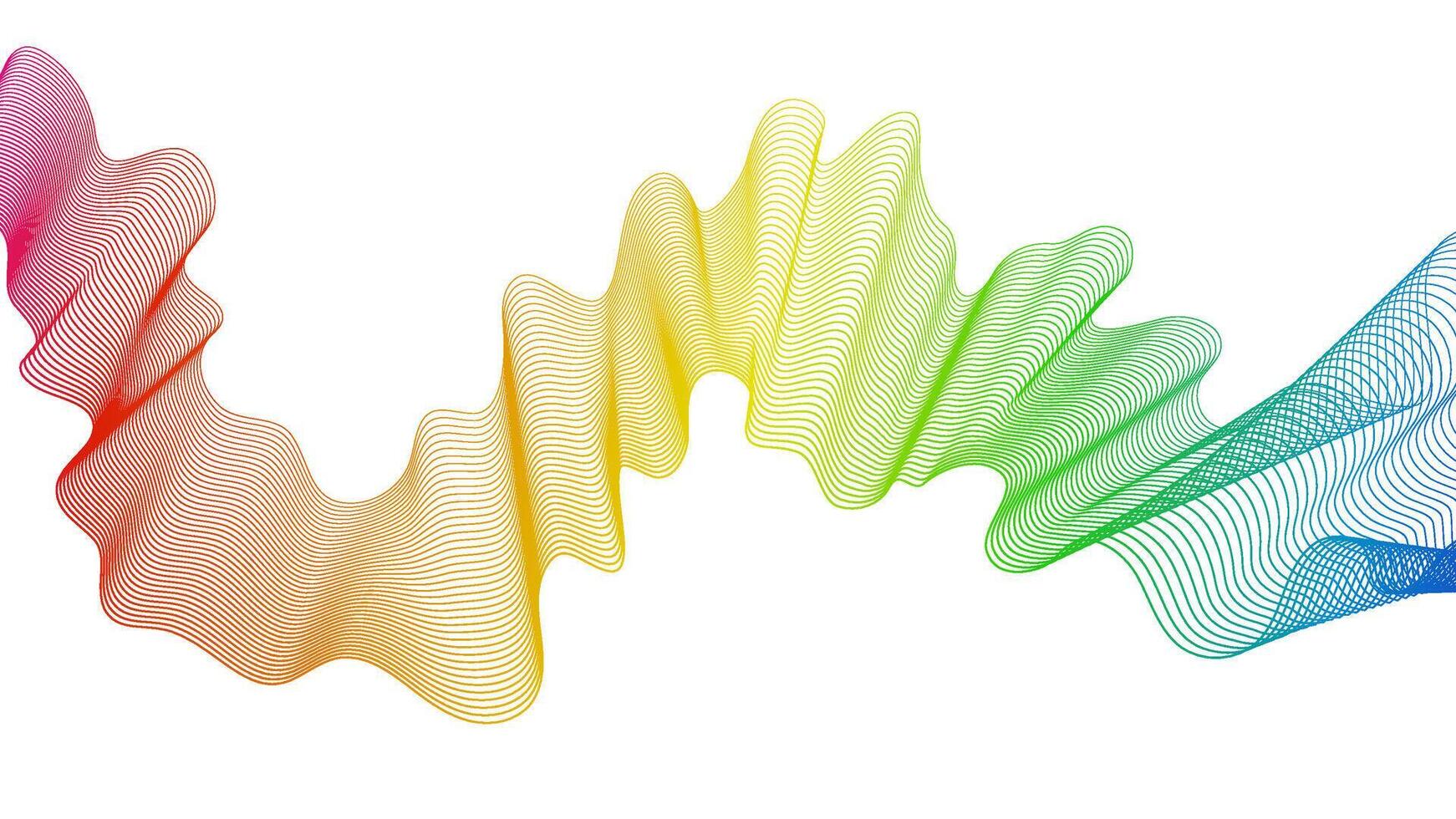 Abstract backdrop with wave gradient lines vector