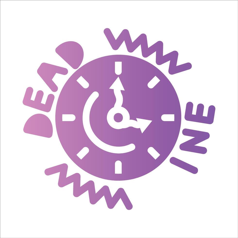 dead line in flat design style vector