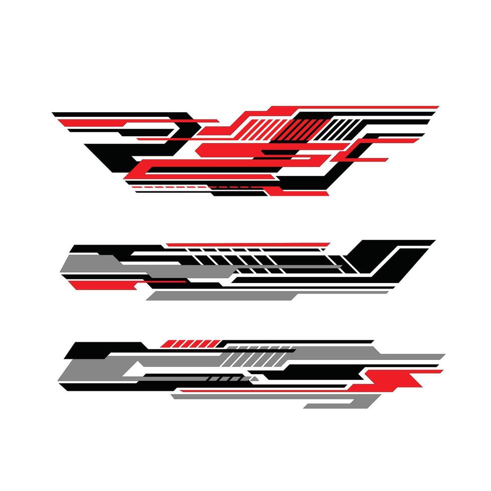 car body wrap sticker design vector