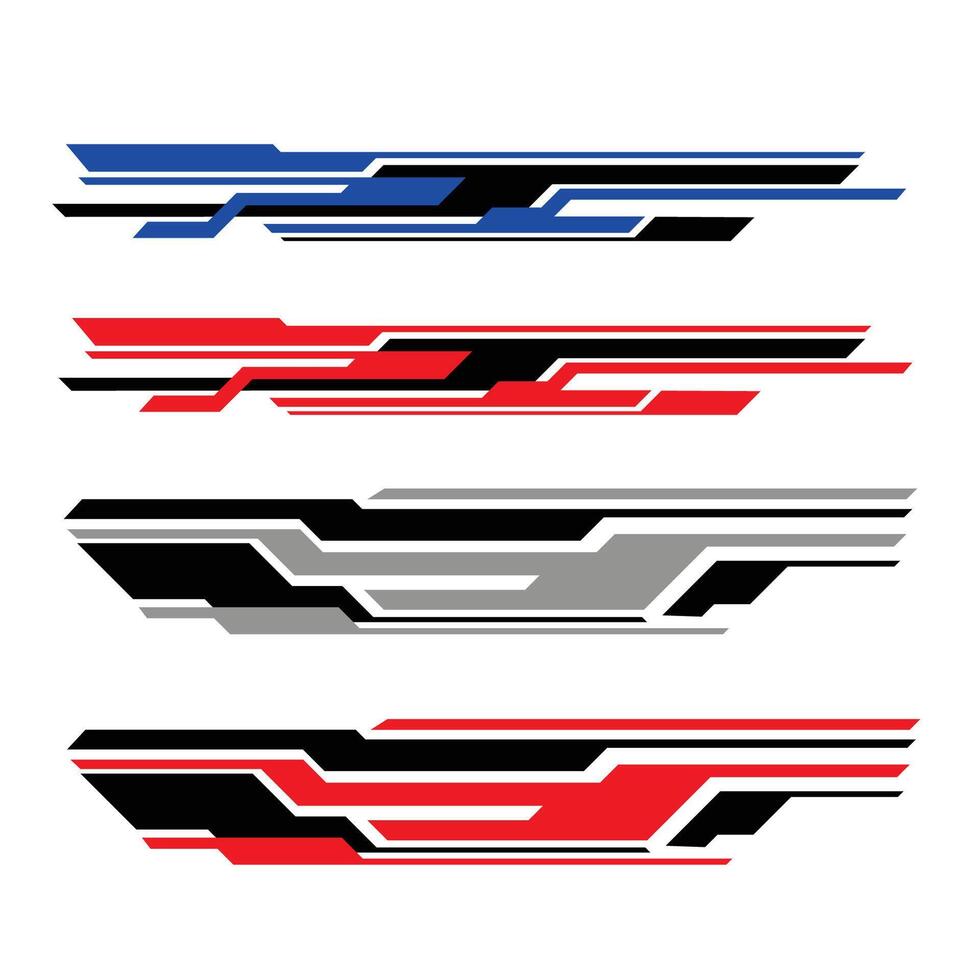 car body wrap sticker design vector