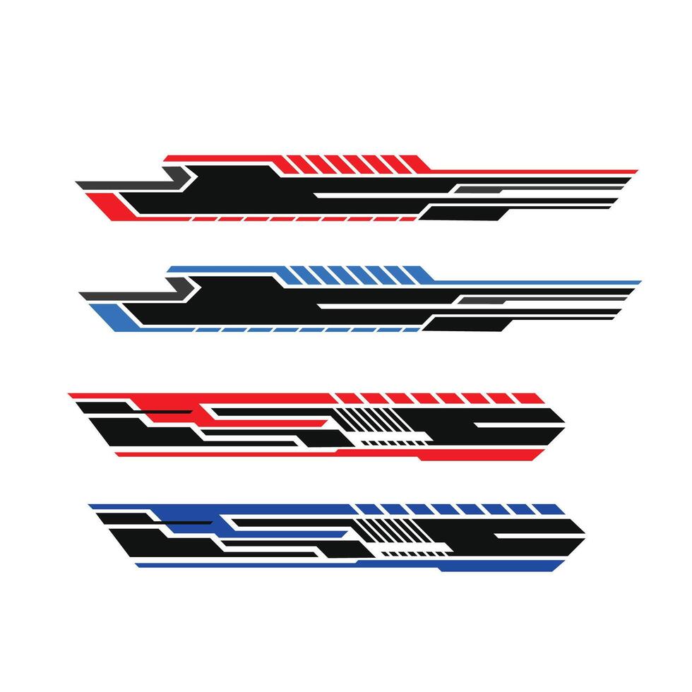 car body wrap sticker design. sticker background strip vector