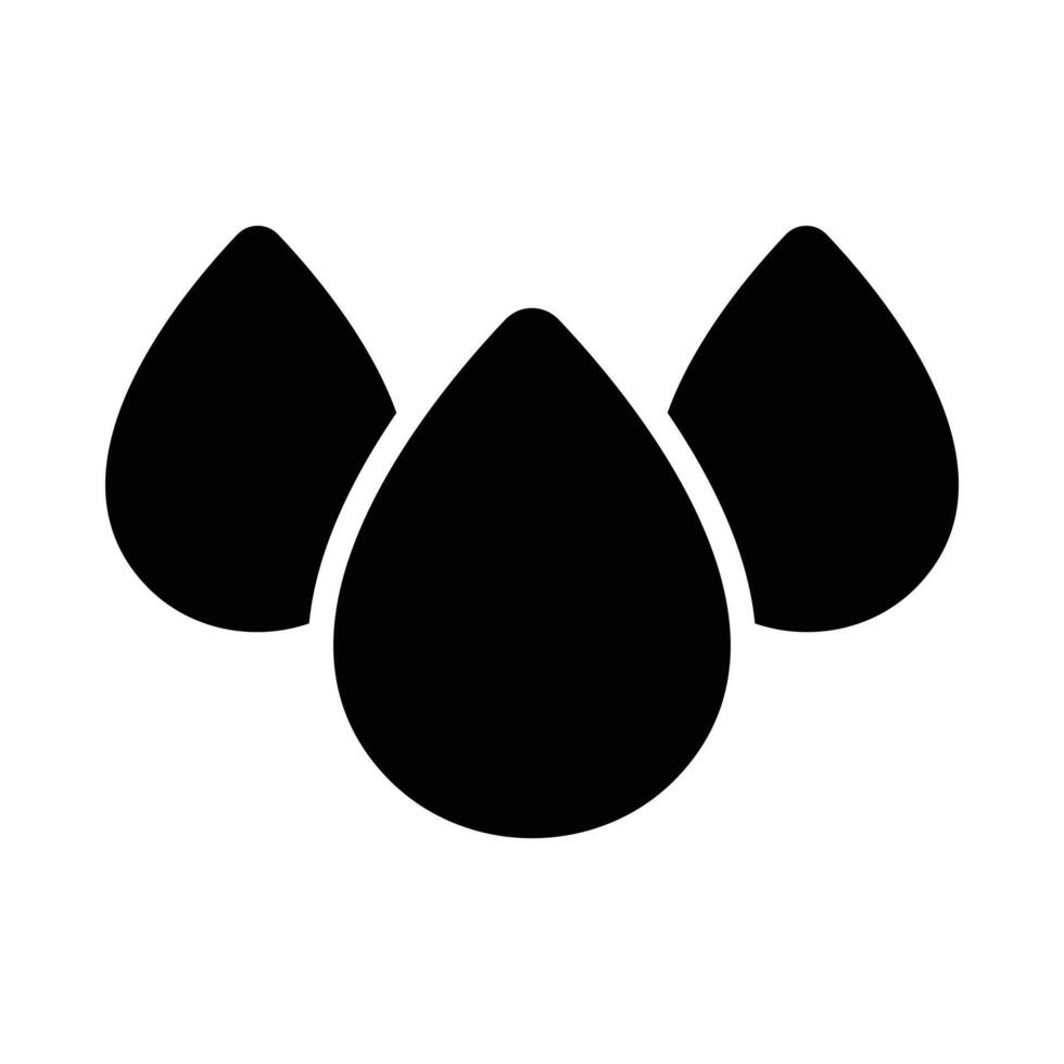 Simple Water glyph icon. The icon can be used for websites, print templates, presentation templates, illustrations, etc vector