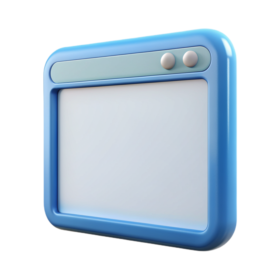 Window Screen UI 3d Image png