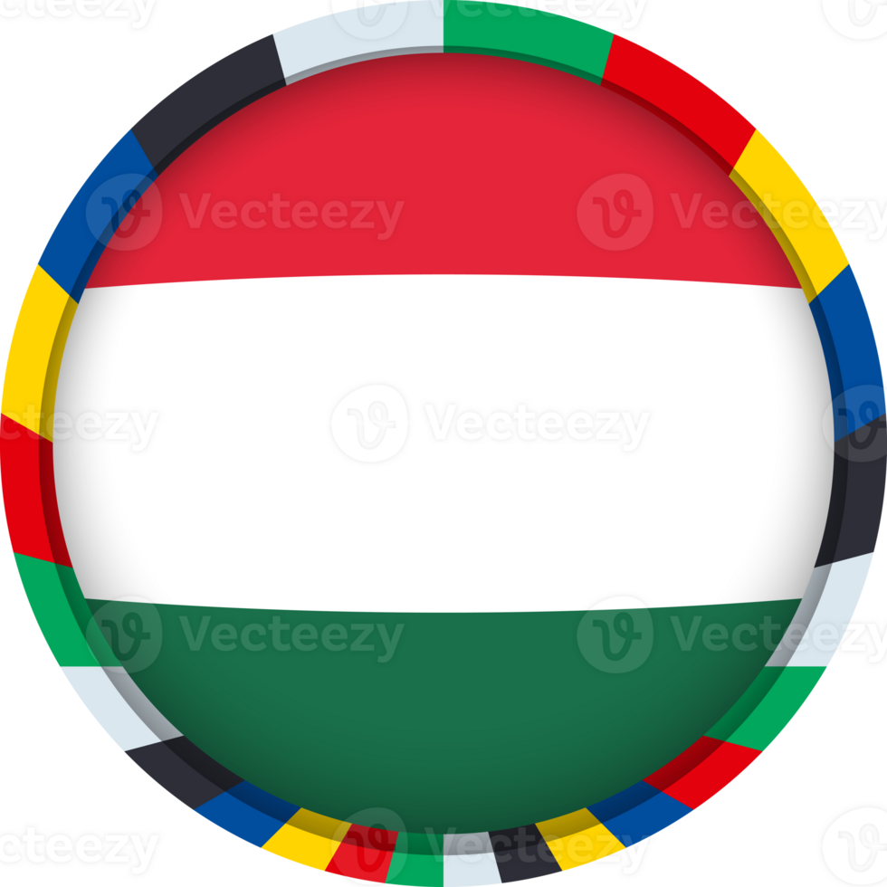Hungary flag, colorful icon png