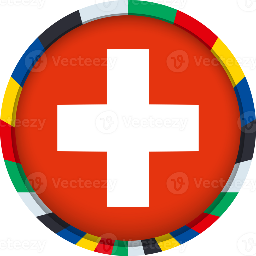 Switzerland flag, colorful icon png