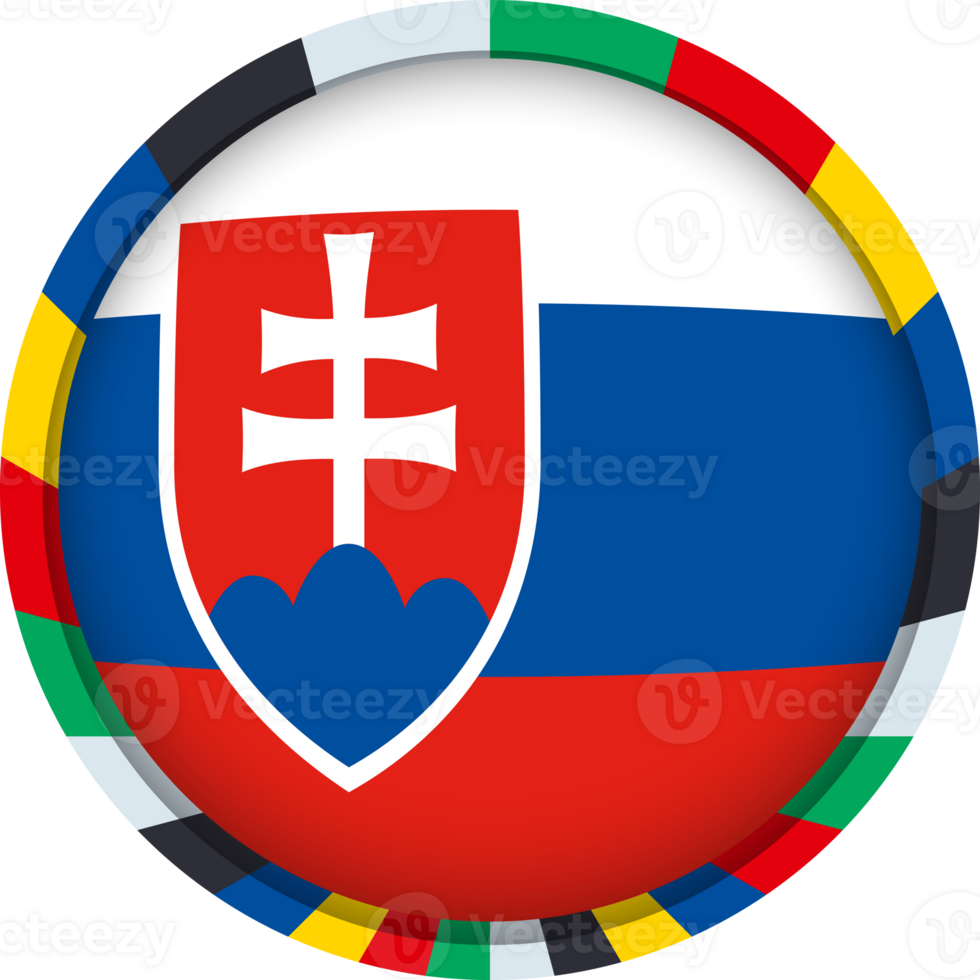 Slovakia flag, colorful icon png