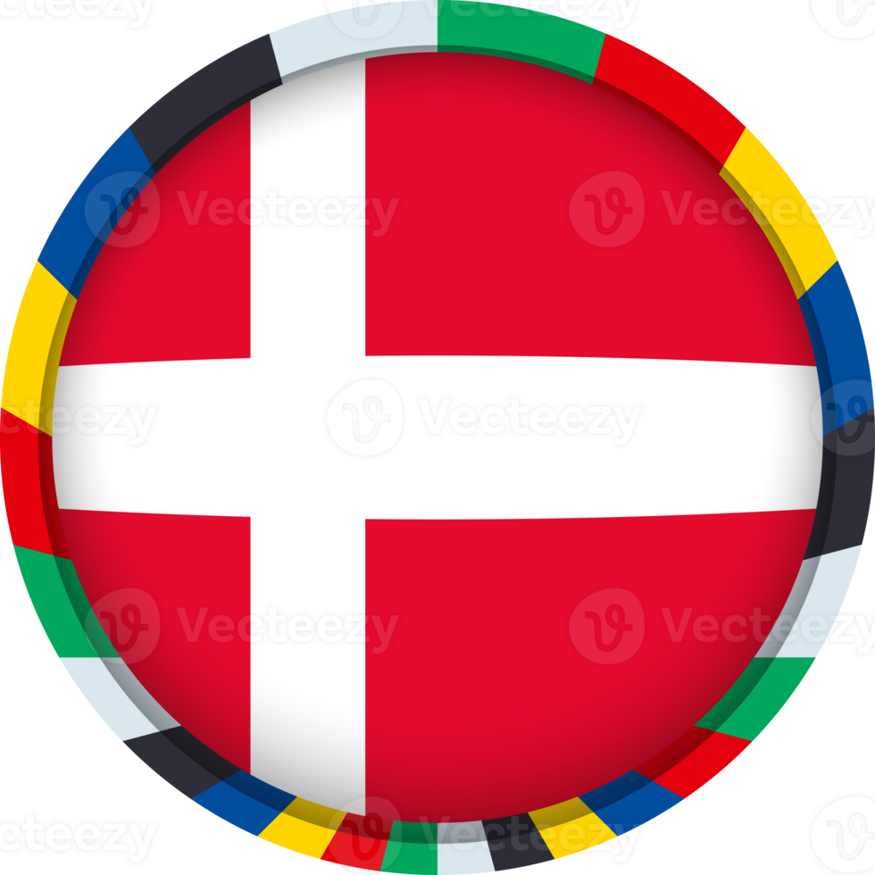 Denmark flag, colorful icon png