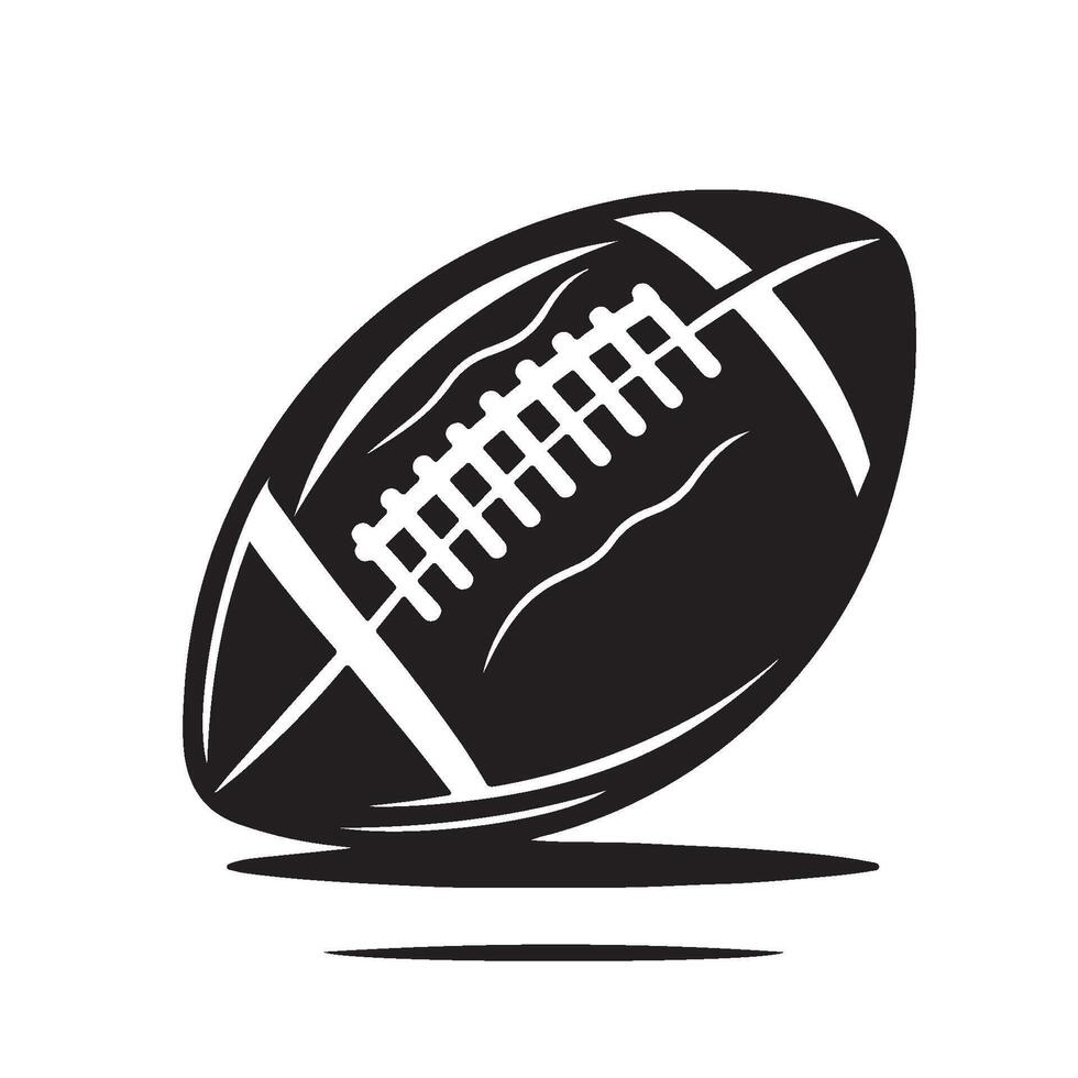 Silhouette of a Football vector