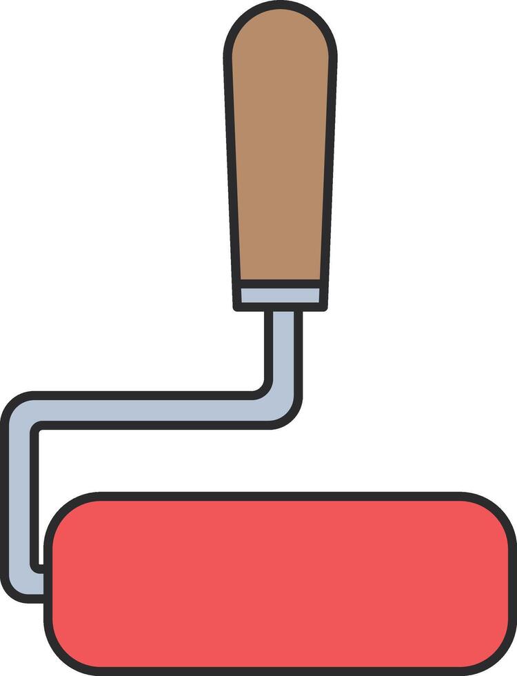 paint roller icon illustration vector