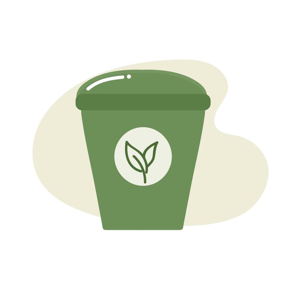 Compost bean concept icon clipart avatar logtotype isolated illustration vector