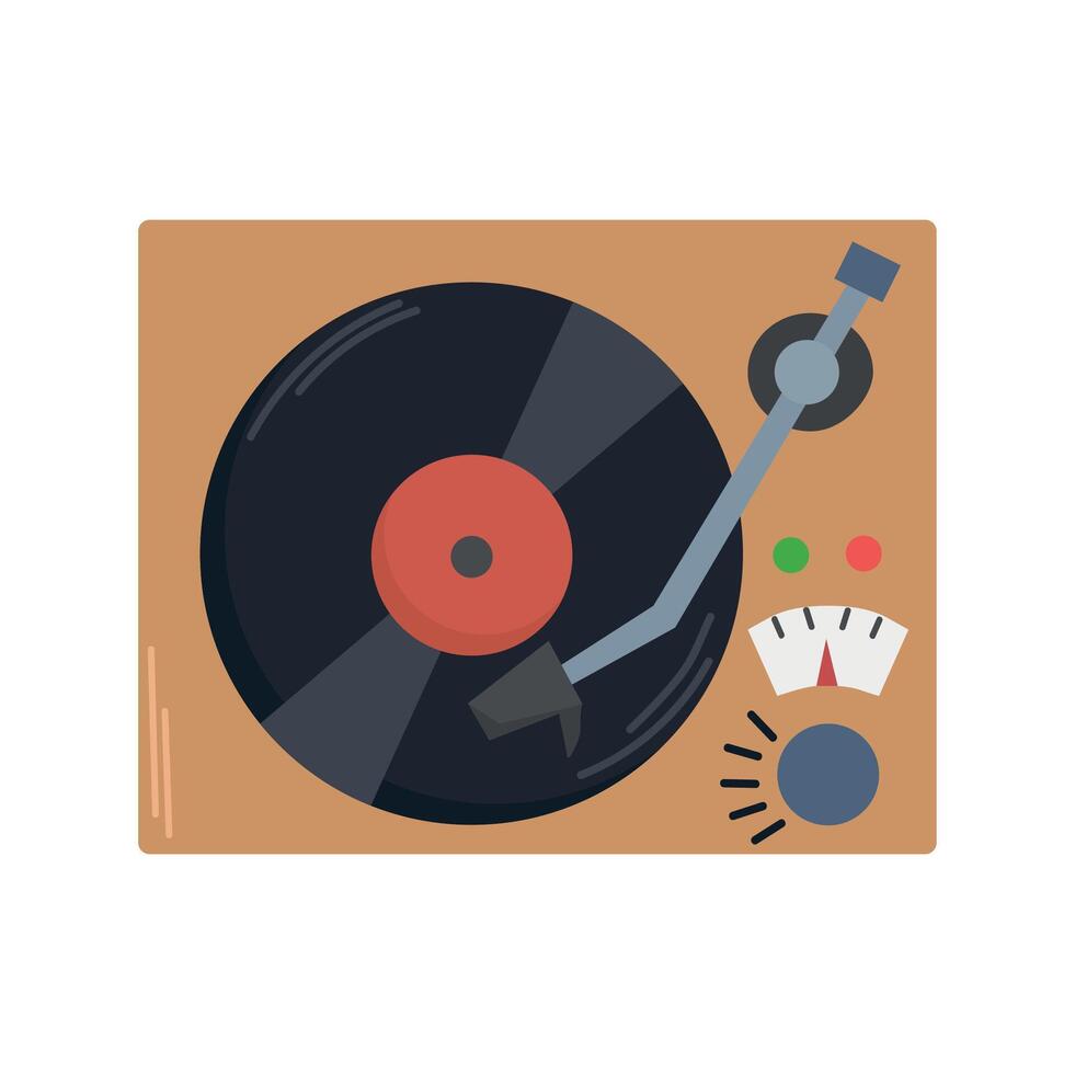 Vinyl record player icon clipart avatar logtotype isolated illustration vector