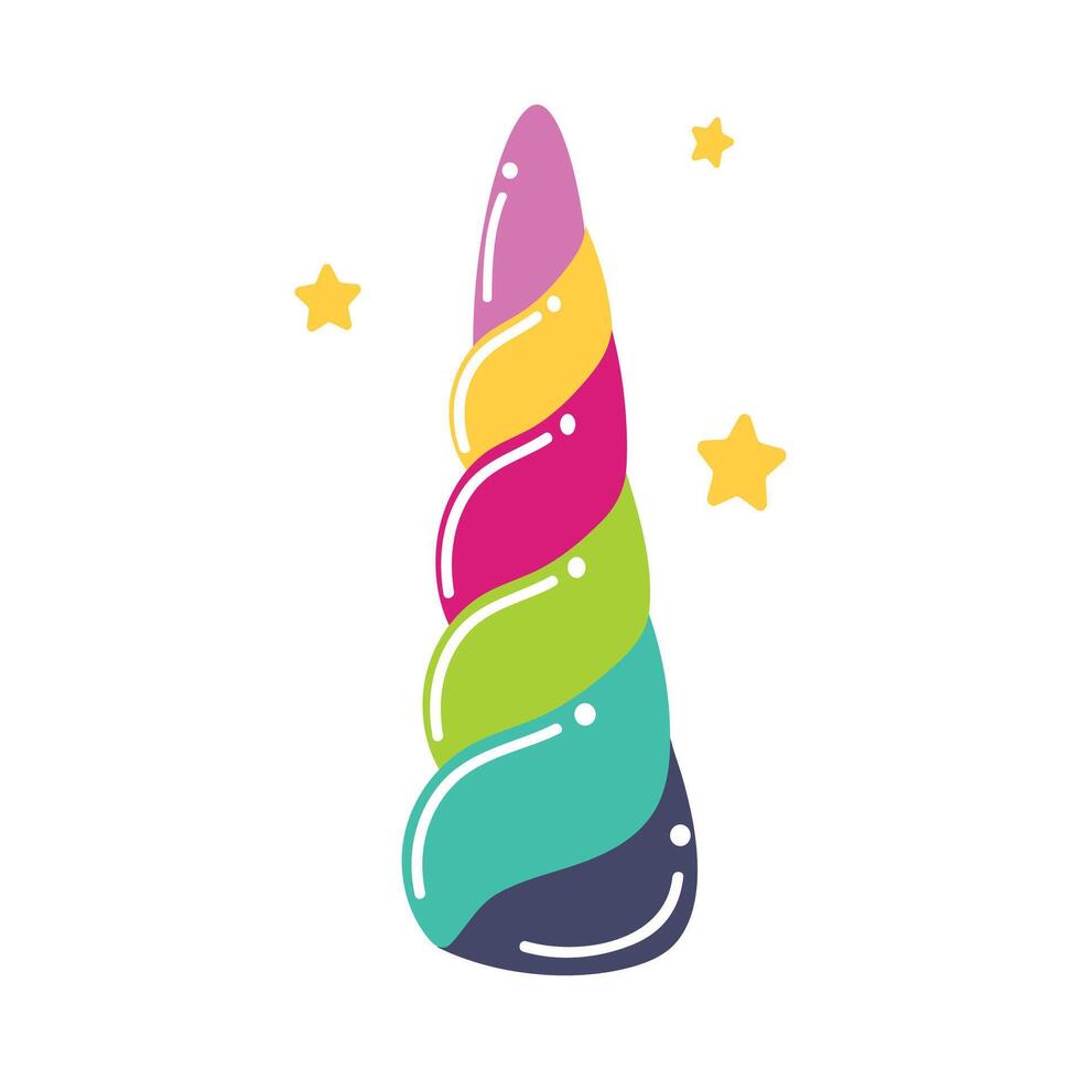 Unicorn horn icon clipart avatar logtotype isolated illustration vector