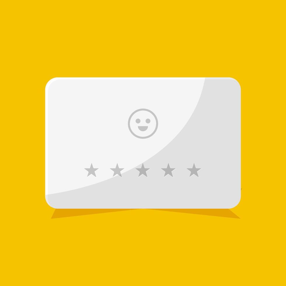 Rate us 5 stars, recomended seller, no star vector