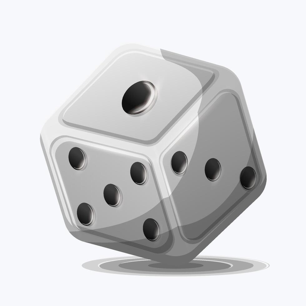 Dice clip art, take a chance with modern style of dice vector