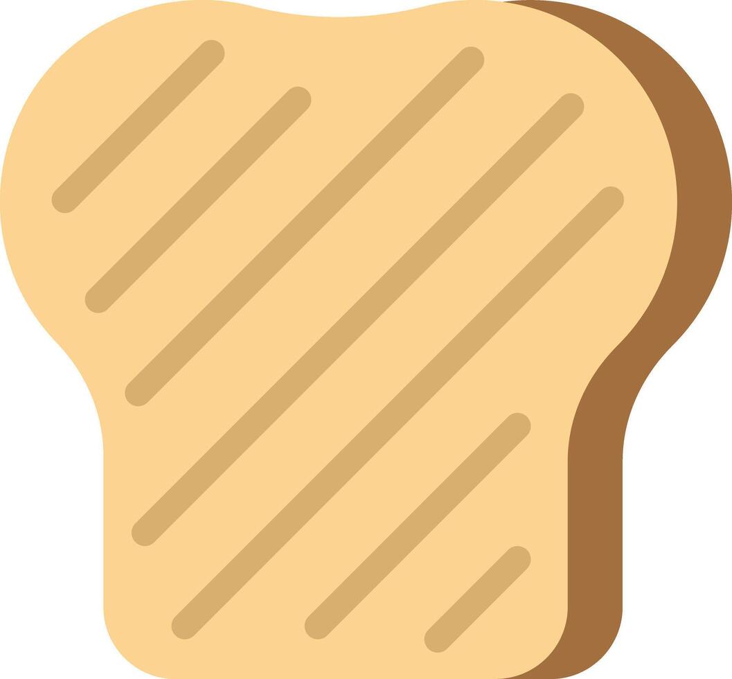 bread slice icon illustration vector