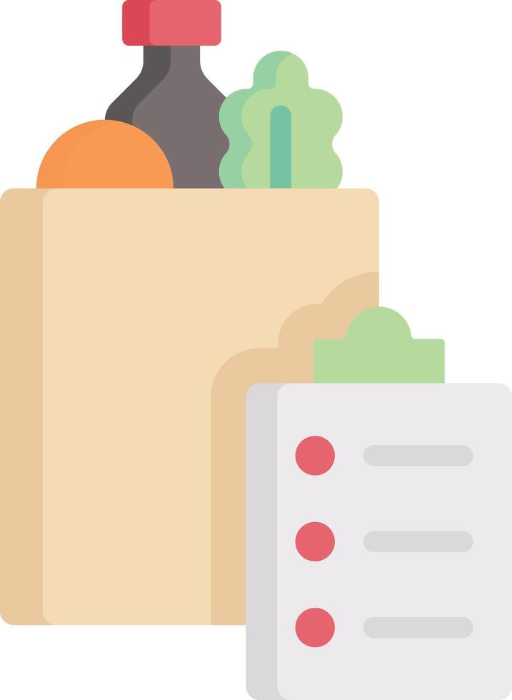 shopping list illustration design vector