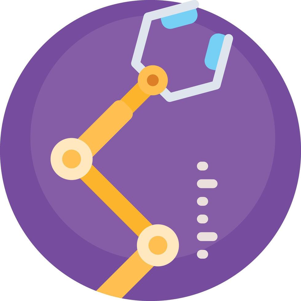 robotic arm illustration design vector