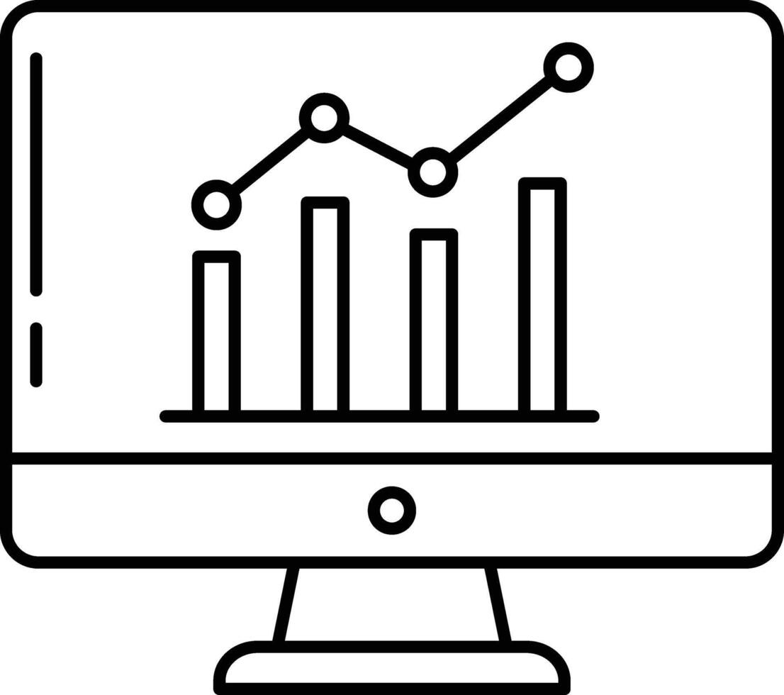 monitor screen illustration design vector