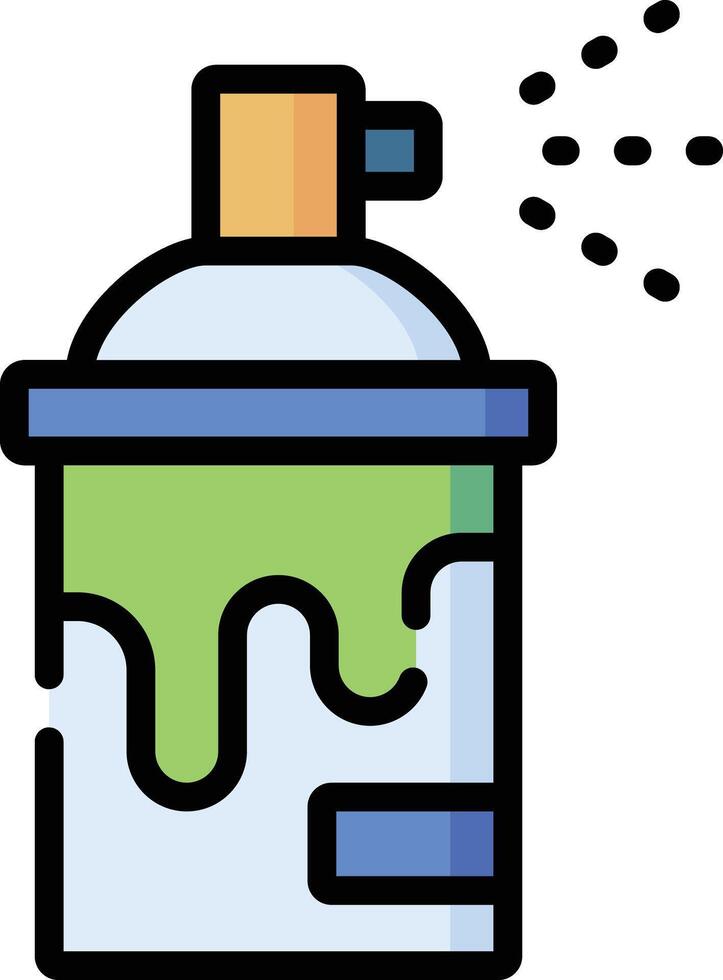 spray can illustration design vector