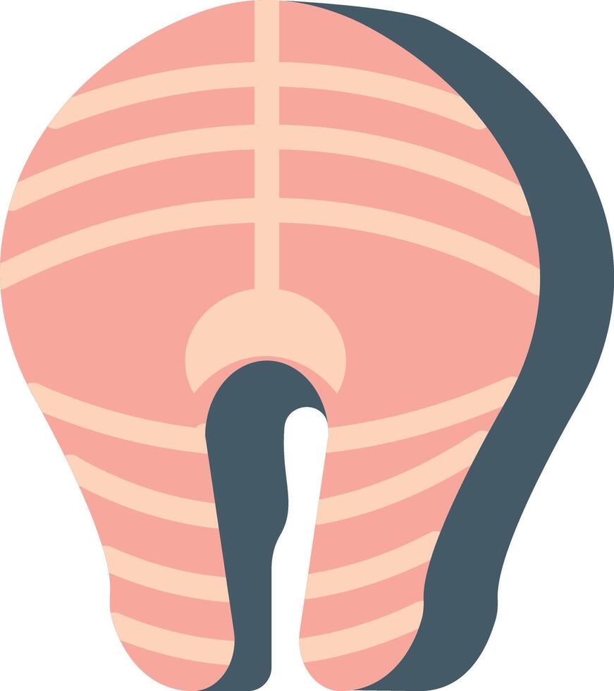 a pink and blue striped boot with a long, flat bottom vector