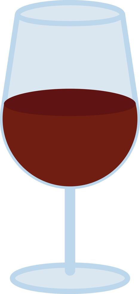 a glass of wine on a white background vector