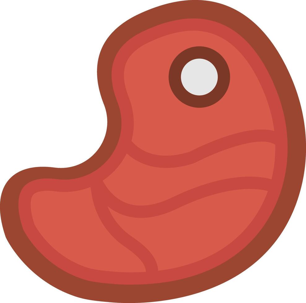 meat icon isolated on white background vector