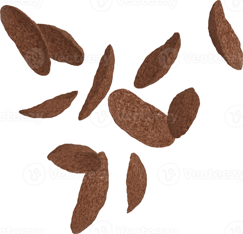 falling chocolate cereal png