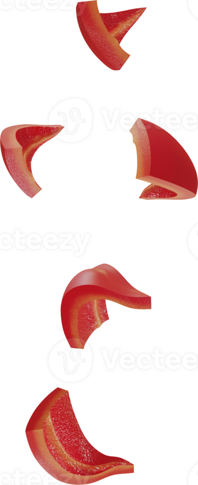 red paprika sliced png