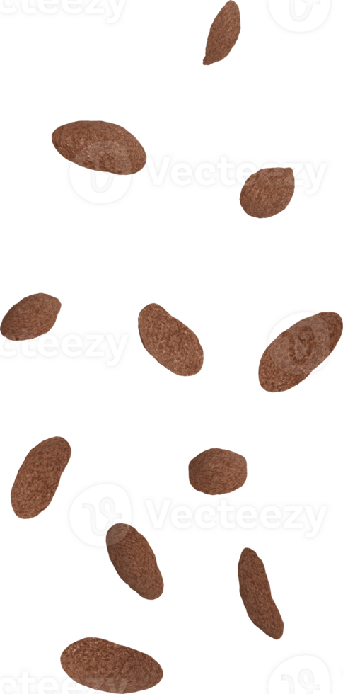 falling choco cereal png