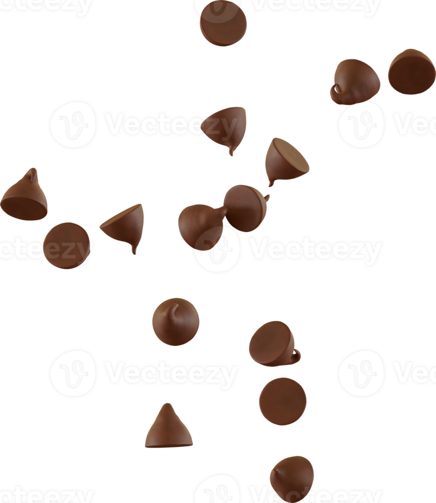 falling chocolate chips png