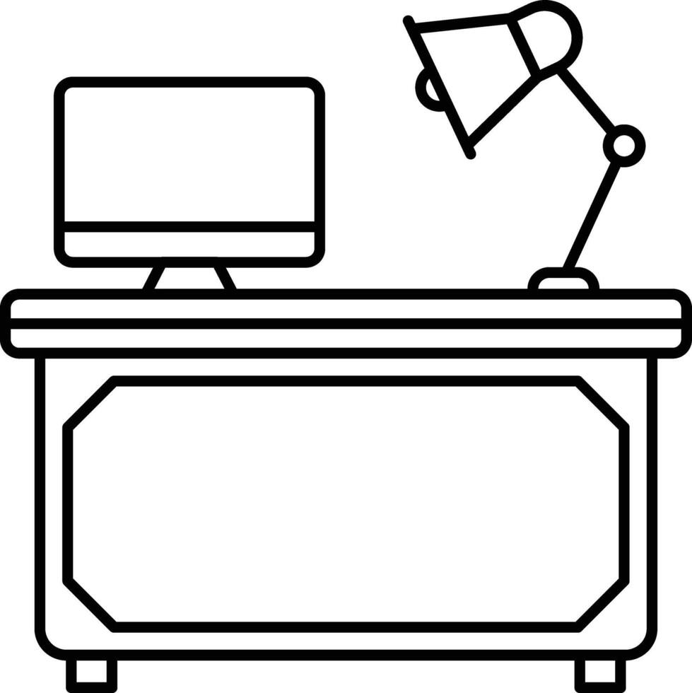 office desk illustration design vector